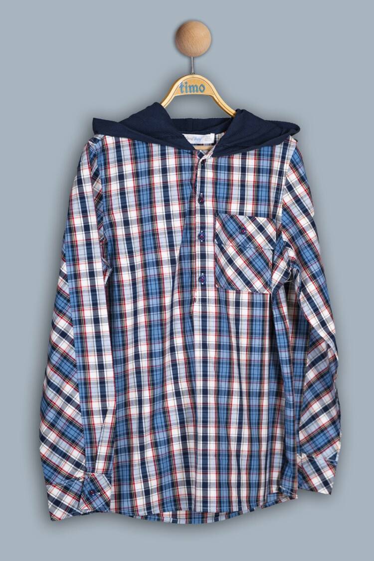 Boy's Shirt - Toptan Erkek Çocuk Ekoseli Gömlek 6-9Y 1018-TE4DÜ012243463 - Brand: Timo - Women & Kids, Baby Clothes Wholesale - Globality Store