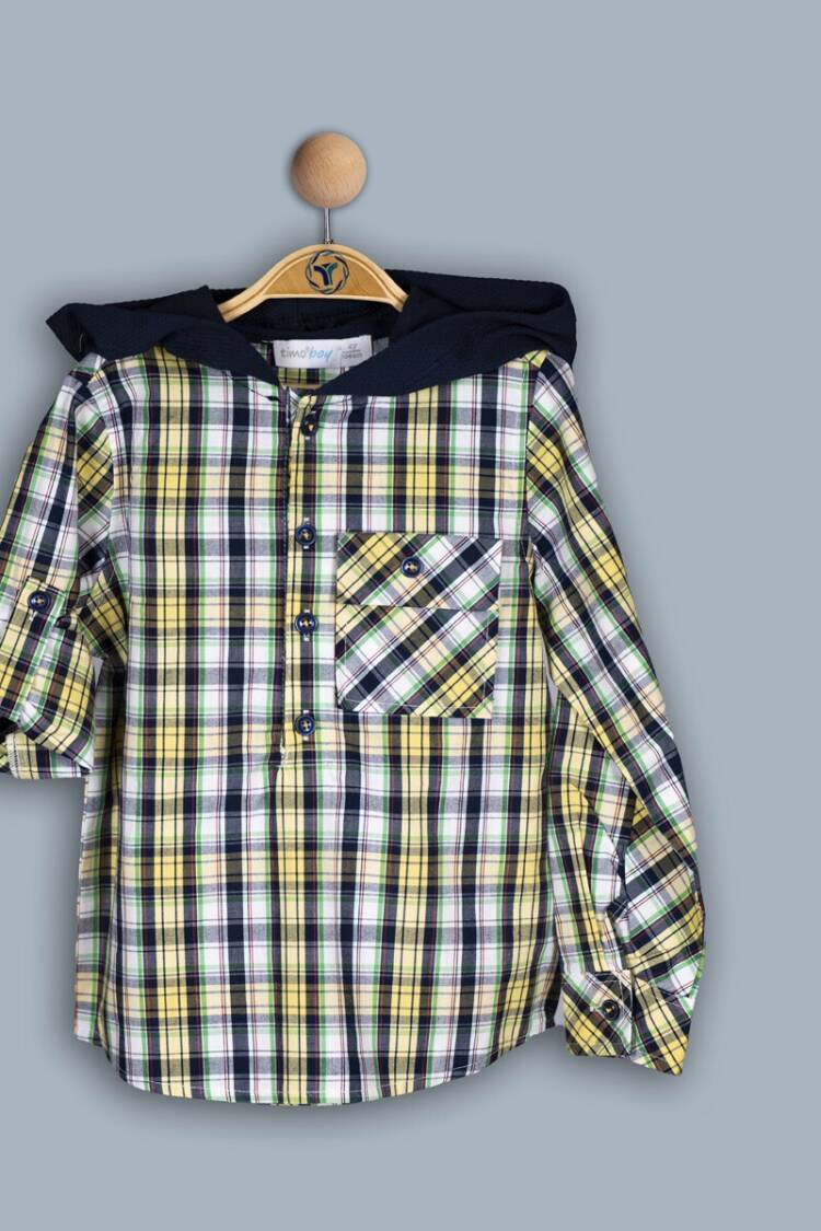 Boy's Shirt - Toptan Erkek Çocuk Ekoseli Gömlek 6-9Y 1018-TE4DÜ012243463 - Brand: Timo - Women & Kids, Baby Clothes Wholesale - Globality Store