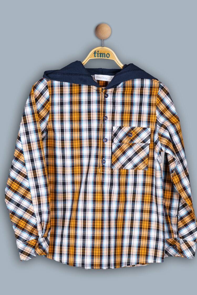 Boy's Shirt - Toptan Erkek Çocuk Ekoseli Gömlek 6-9Y 1018-TE4DÜ012243463 - Brand: Timo - Women & Kids, Baby Clothes Wholesale - Globality Store