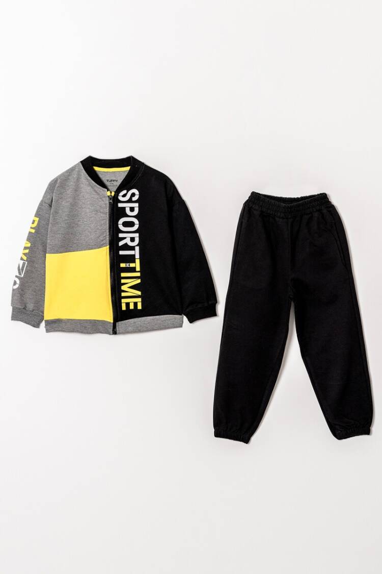 Boys' Sets - Toptan Erkek Çocuk Fermuarlı Eşofman Takımı 6-9Y 1099-0920 - Brand: Tuffy - Women & Kids, Baby Clothes Wholesale - Globality Store