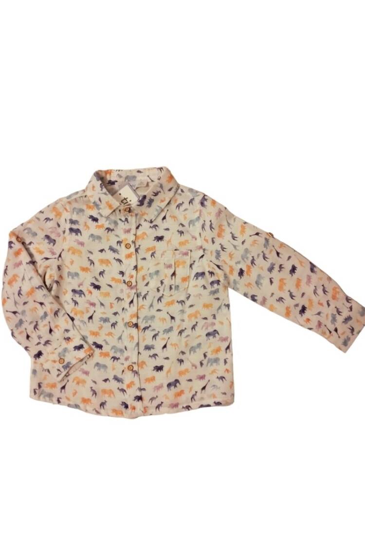 Boy's Shirt - Toptan Erkek Çocuk Gömlek 2-5Y 1018-TE4DÜ012244152 - Brand: Timo - Women & Kids, Baby Clothes Wholesale - Globality Store