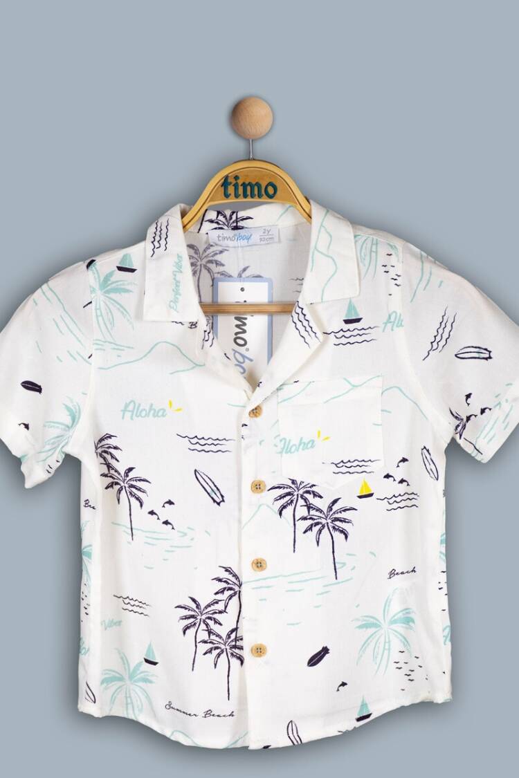 Boy's Shirt - Toptan Erkek Çocuk Gömlek 2-5Y 1018-TE4DÜ202242602 - Brand: Timo - Women & Kids, Baby Clothes Wholesale - Globality Store