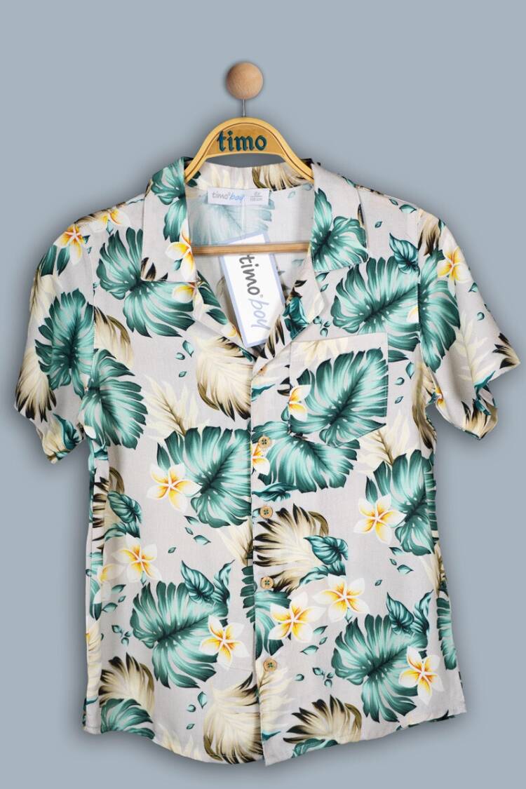 Boy's Shirt - Toptan Erkek Çocuk Gömlek 6-9Y 1018-TE4DÜ202242583 - Brand: Timo - Women & Kids, Baby Clothes Wholesale - Globality Store