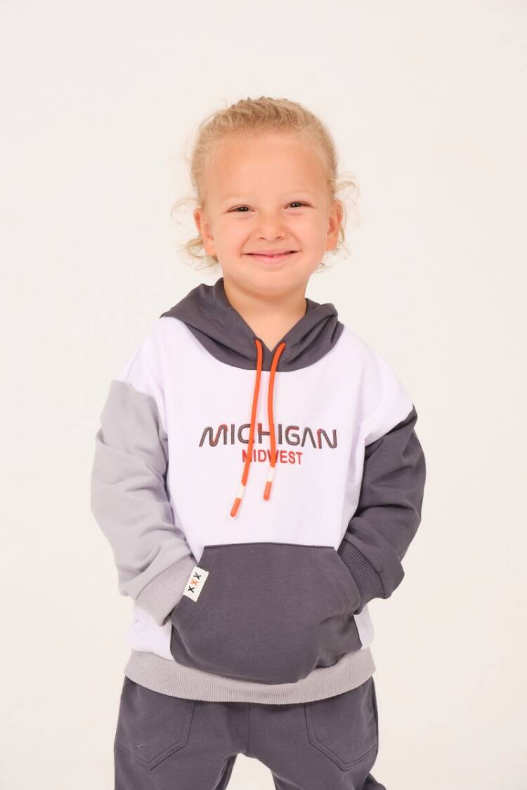 Boys' Tops - Toptan Erkek Çocuk Kapüşonlu Nakışlı Sweatshirt 1-12Y 1070-252Z3EZC63 - Brand: Zeyland - Women & Kids, Baby Clothes Wholesale - Globality Store