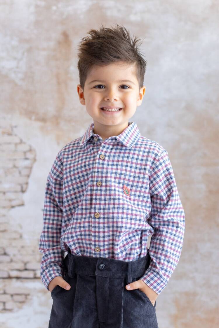 Boy's Shirt - Toptan Erkek Çocuk Kareli Gömlek 5-8Y 1070-252M3KJL81 - Brand: Zeyland - Women & Kids, Baby Clothes Wholesale - Globality Store