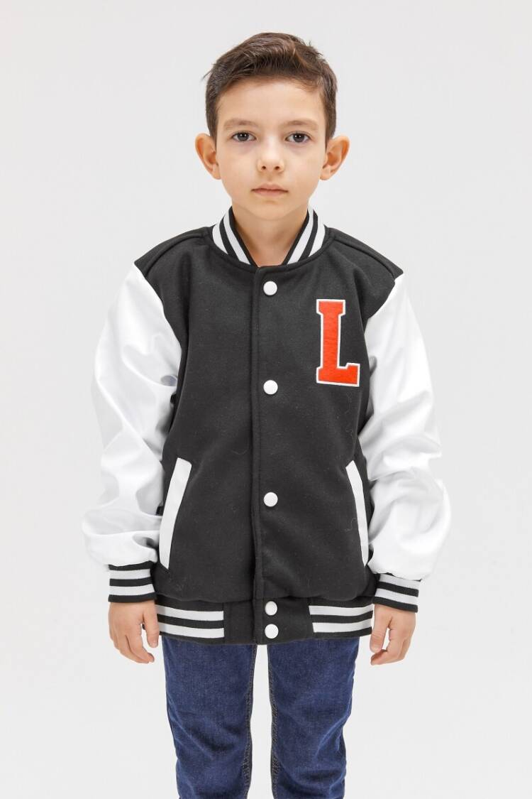 Boys' Outerwear - Toptan Erkek Çocuk Mevsimlik Kolej Ceket 6-16Y 2007-51299 - Brand: Benitto Kids - Women & Kids, Baby Clothes Wholesale - Globality Store