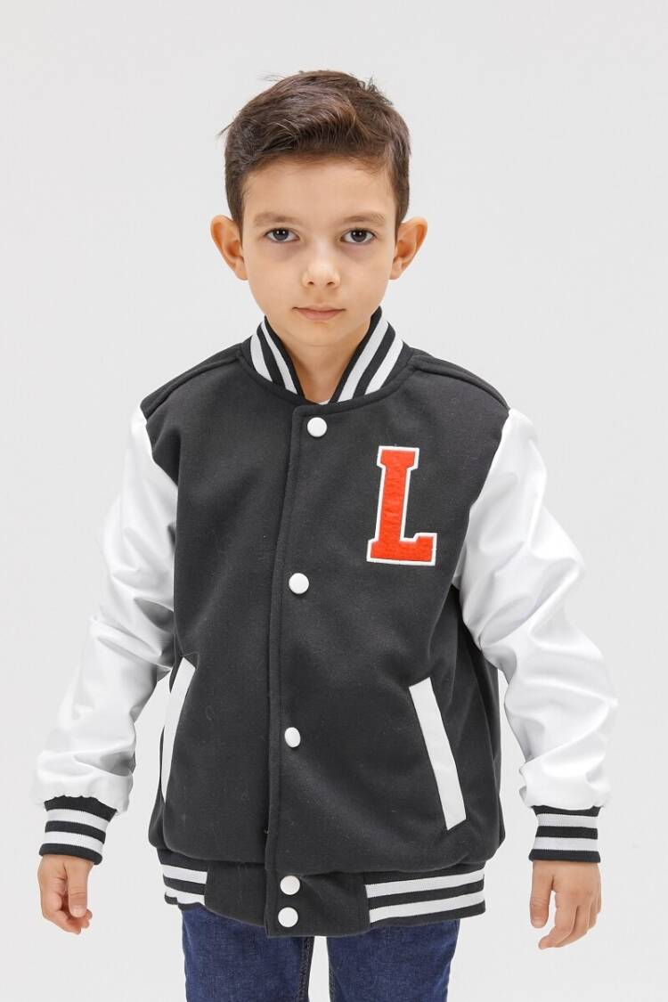 Boys' Outerwear - Toptan Erkek Çocuk Mevsimlik Kolej Ceket 6-16Y 2007-51299 - Brand: Benitto Kids - Women & Kids, Baby Clothes Wholesale - Globality Store
