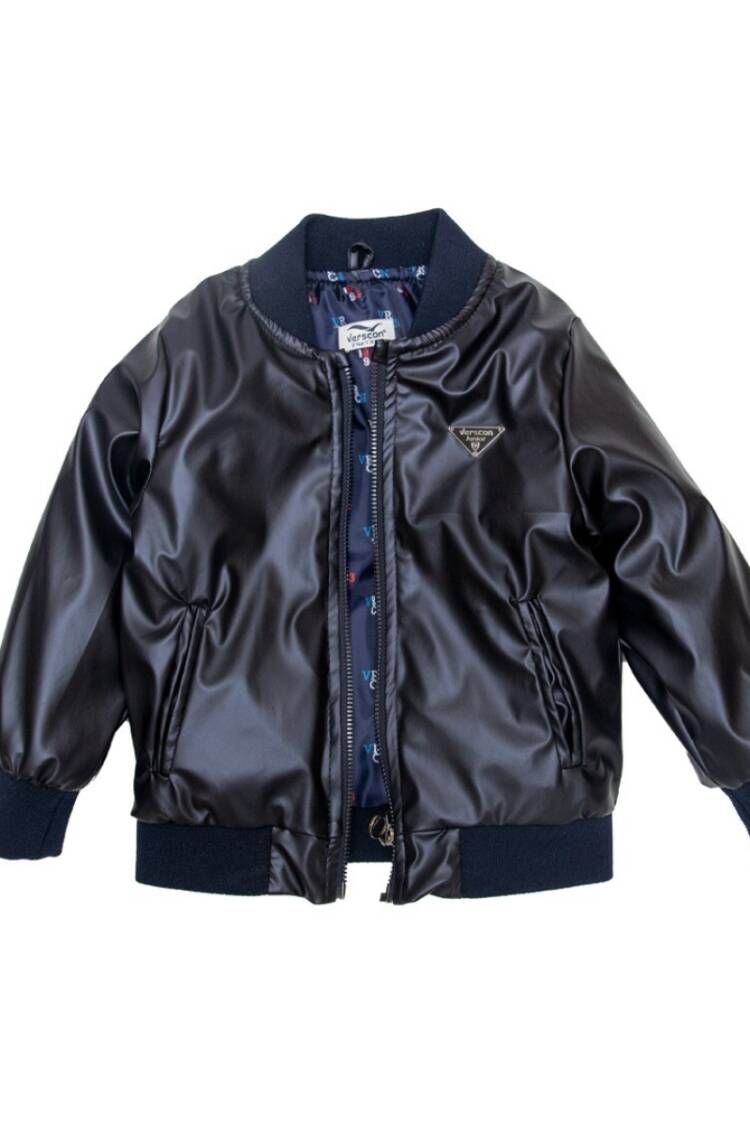 Boys' Outerwear - Toptan Erkek Çocuk Suni Deri Ceket 2-6Y 2031-5772 - Brand: Verscon - Women & Kids, Baby Clothes Wholesale - Globality Store