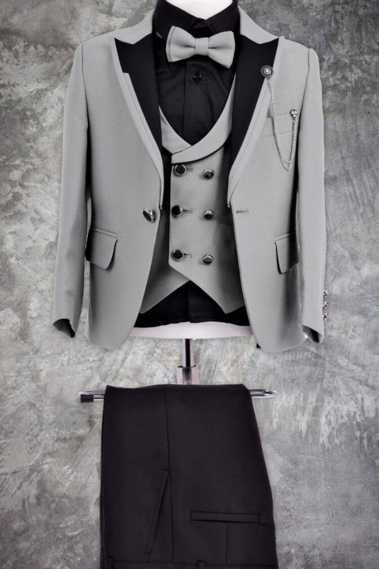 Boy's Suit - Toptan Erkek Çocuk Tam Takım Elbise 11-14Y 1037-5838 - Brand: Messy - Women & Kids, Baby Clothes Wholesale - Globality Store