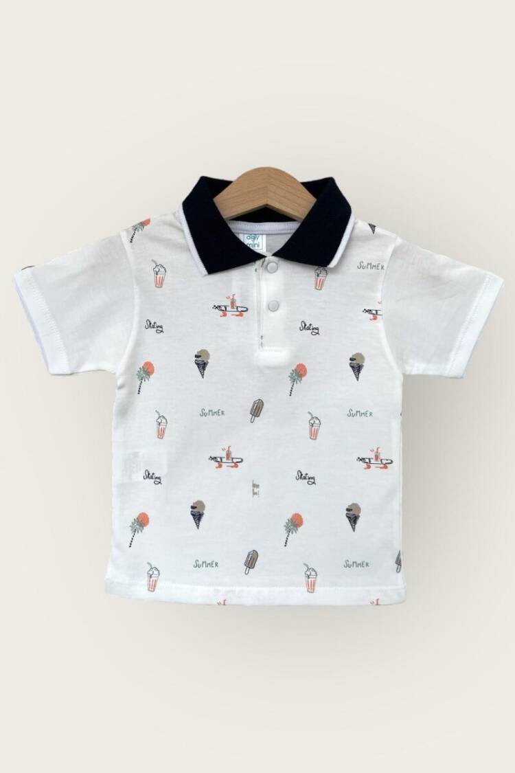 Baby Tops - Toptan Erkek Çocuk Tişört 1-4Y 2047-3560 - Brand: Algiy Mini - Women & Kids, Baby Clothes Wholesale - Globality Store