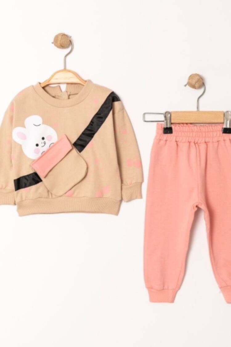 Baby Sets - Toptan Kız Bebek 2'li Eşofman Takımı 9-24M 2013-9200 - Brand: Tofigo - Women & Kids, Baby Clothes Wholesale - Globality Store