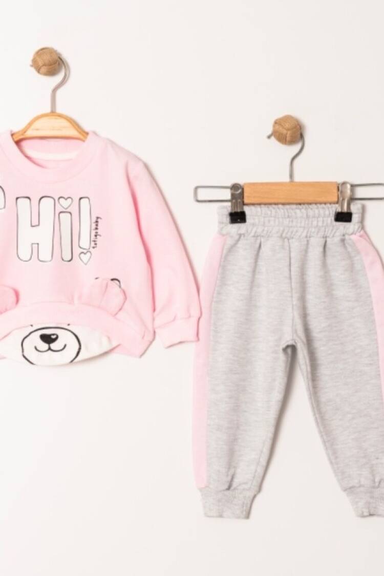 Baby Sets - Toptan Kız Bebek 2'li Eşofman Takımı 9-24M 2013-9201 - Brand: Tofigo - Women & Kids, Baby Clothes Wholesale - Globality Store