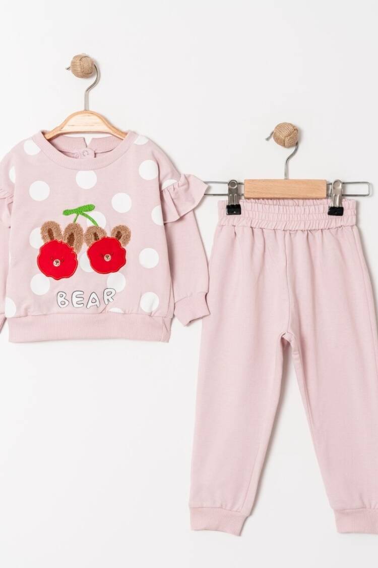 Baby Sets - Toptan Kız Bebek 2'li Eşofman Takımı 9-24M 2013-9203 - Brand: Tofigo - Women & Kids, Baby Clothes Wholesale - Globality Store