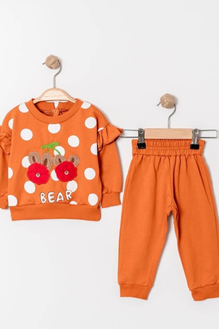 Baby Sets - Toptan Kız Bebek 2'li Eşofman Takımı 9-24M 2013-9203 - Brand: Tofigo - Women & Kids, Baby Clothes Wholesale - Globality Store