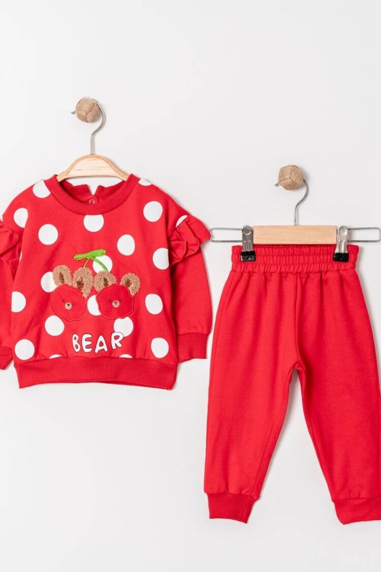 Baby Sets - Toptan Kız Bebek 2'li Eşofman Takımı 9-24M 2013-9203 - Brand: Tofigo - Women & Kids, Baby Clothes Wholesale - Globality Store
