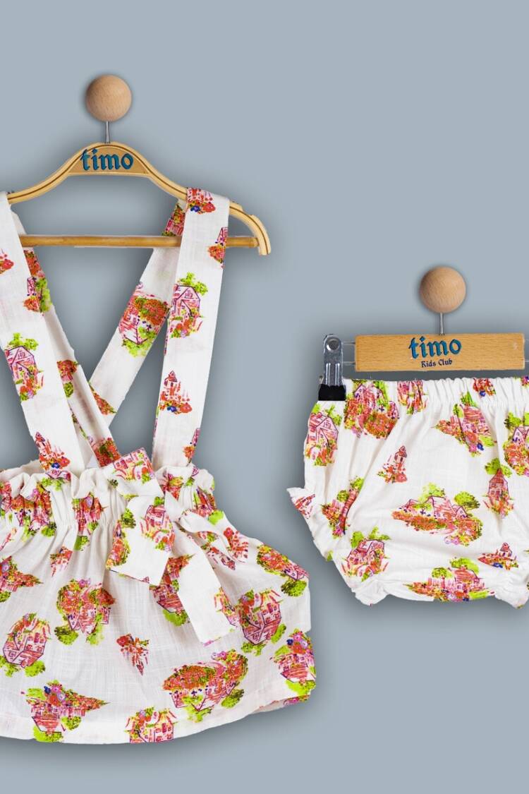 Baby Sets - Toptan Kız Bebek 2'li Etek ve Külot Takım 6-24M 1018-TK4DT202242221 - Brand: Timo - Women & Kids, Baby Clothes Wholesale - Globality Store