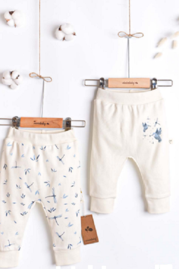 Baby Bottom Clothing - Toptan Kız Bebek 2'li Pantolon Takım 3-9M 1043-4934 - Brand: Ciccimbaby - Women & Kids, Baby Clothes Wholesale - Globality Store