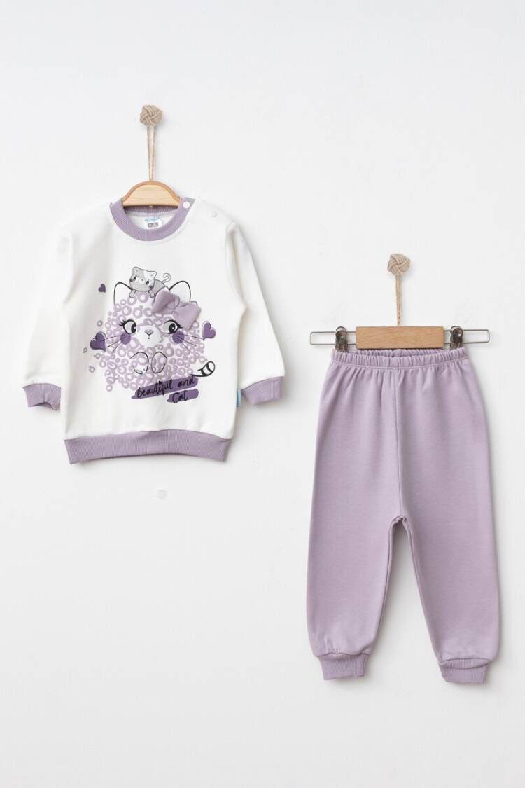 Baby Sets - Toptan Kız Bebek 2'li Pijama Takımı 9-18M 2017-2338 - Brand: Hoppidik - Women & Kids, Baby Clothes Wholesale - Globality Store