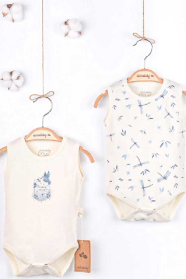Newborn - Toptan Kız Bebek 2'li Zıbın Takım 3-9M 1043-4944 - Brand: Ciccimbaby - Women & Kids, Baby Clothes Wholesale - Globality Store