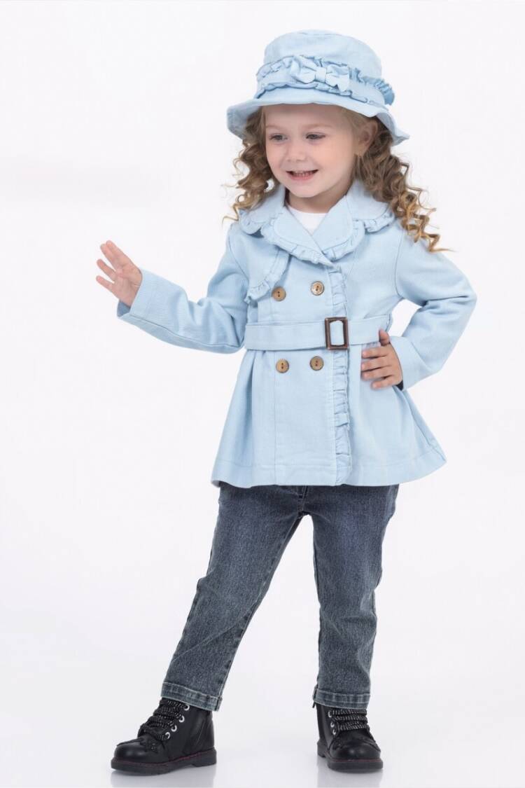 Baby Sets - Toptan Kız Bebek 4'lü Ceket, Tişört, Şapka ve Pantolon Takım 9-24M 1055-5618 - Brand: Miss Lore - Women & Kids, Baby Clothes Wholesale - Globality Store