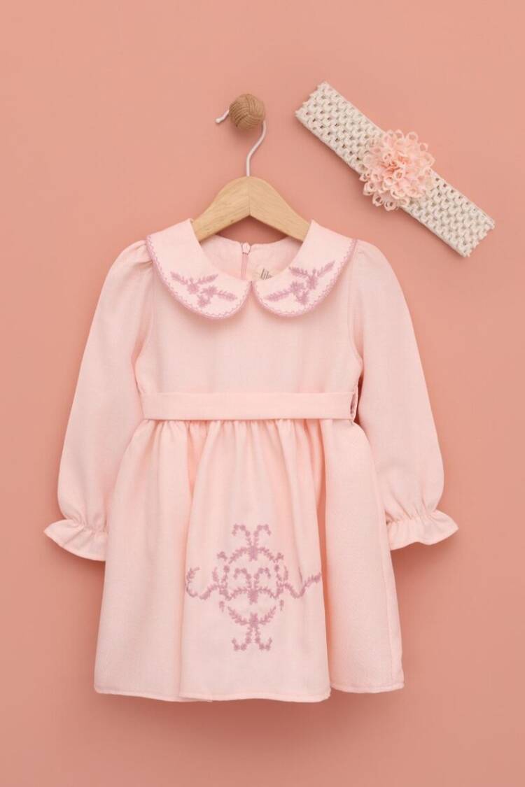 Baby Dress - Toptan Kız Bebek Bandanalı Elbise 6-18M 1049-6531 - Brand: Lilax - Women & Kids, Baby Clothes Wholesale - Globality Store