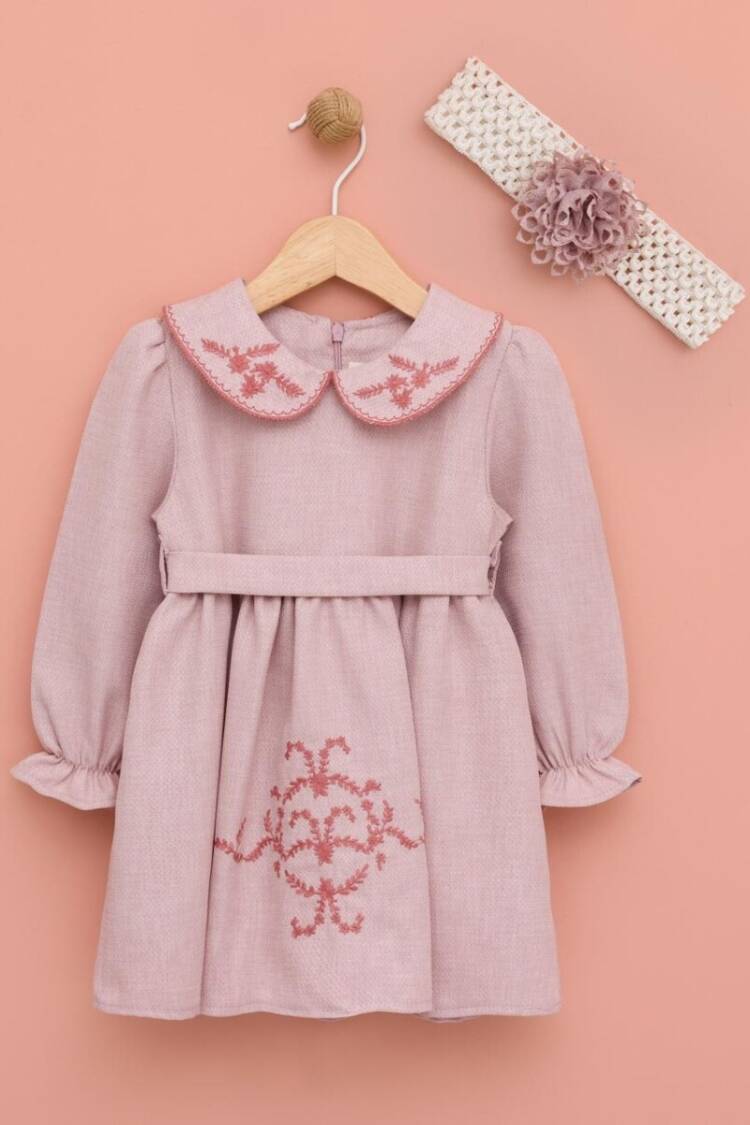 Baby Dress - Toptan Kız Bebek Bandanalı Elbise 6-18M 1049-6531 - Brand: Lilax - Women & Kids, Baby Clothes Wholesale - Globality Store
