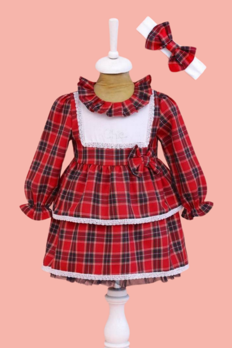 Baby Dress - Toptan Kız Bebek Bandanalı Elbise 9-24M 1049-6519 - Brand: Lilax - Women & Kids, Baby Clothes Wholesale - Globality Store