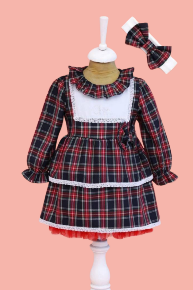Baby Dress - Toptan Kız Bebek Bandanalı Elbise 9-24M 1049-6519 - Brand: Lilax - Women & Kids, Baby Clothes Wholesale - Globality Store