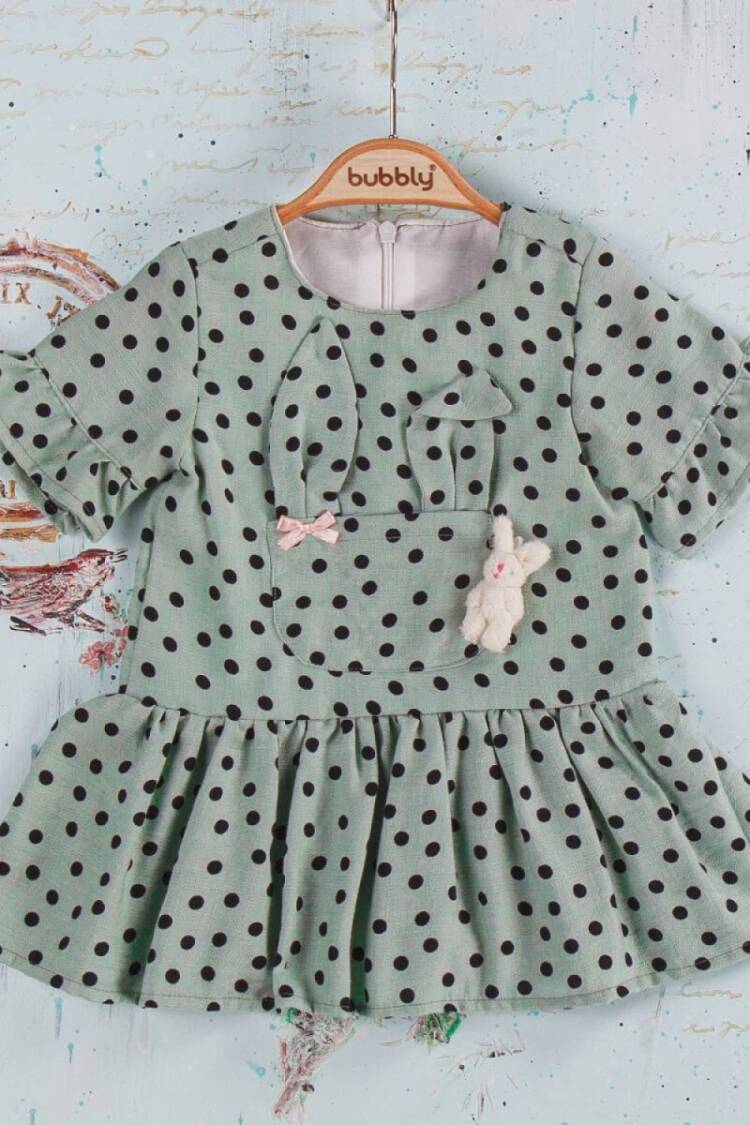 Baby Dress - Toptan Kız Bebek Elbise 6-24M 2035-850 - Brand: Bubbly - Women & Kids, Baby Clothes Wholesale - Globality Store