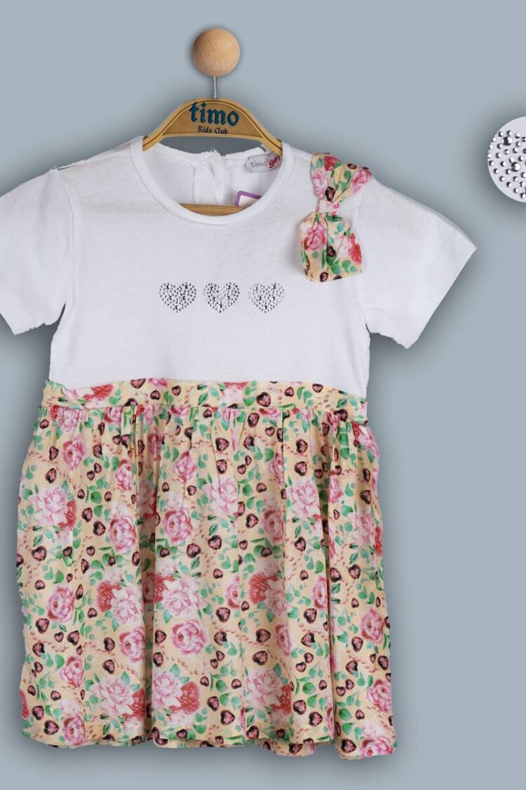 Baby Dress - Toptan Kız Bebek Elbise 6-24M 1018-TK4DÜ012243421 - Brand: Timo - Women & Kids, Baby Clothes Wholesale - Globality Store