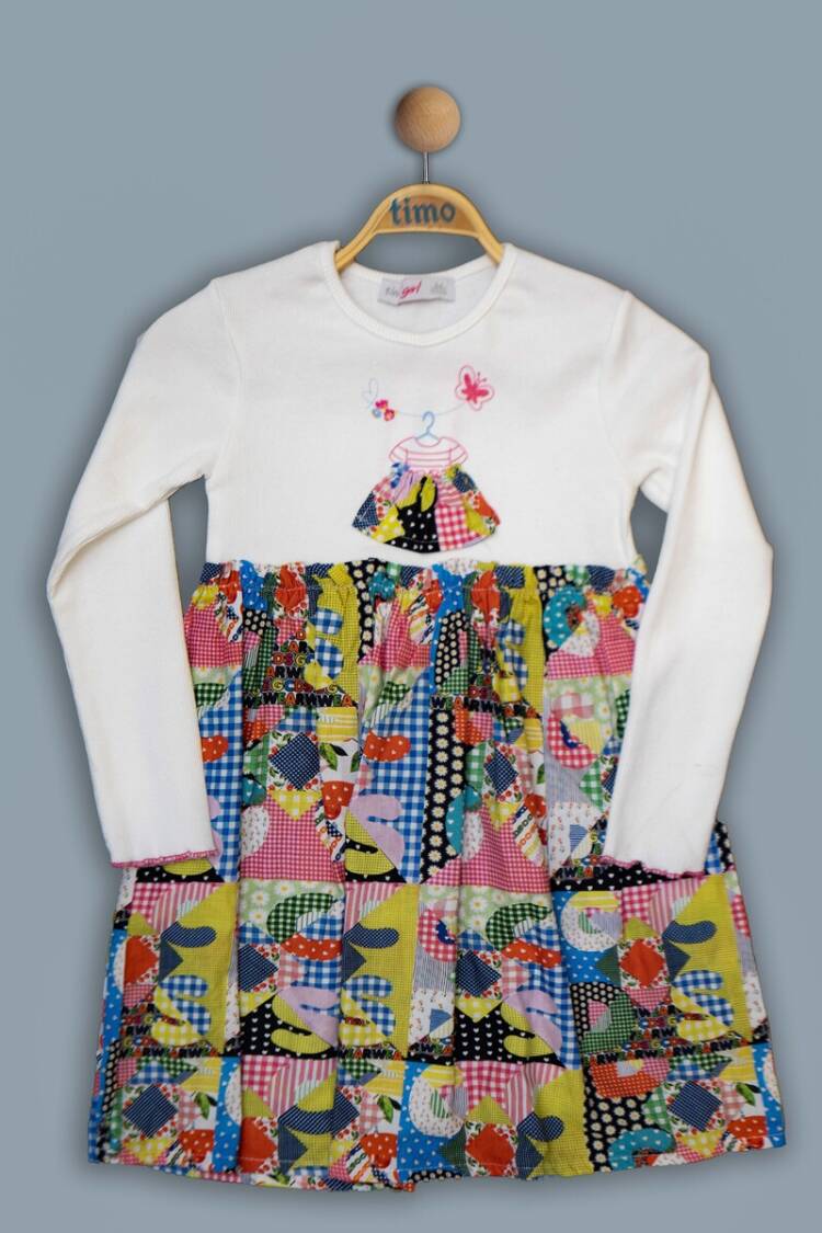 Baby Dress - Toptan Kız Bebek Elbise 6-24M 1018-TK4DÜ042243291 - Brand: Timo - Women & Kids, Baby Clothes Wholesale - Globality Store