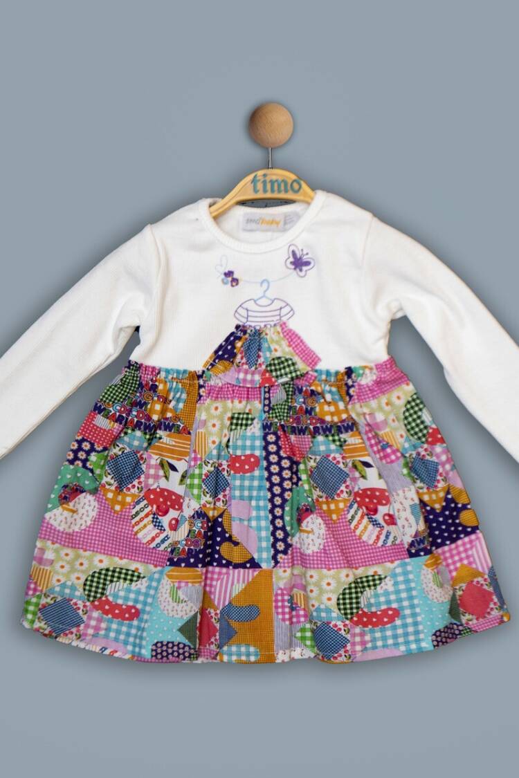 Baby Dress - Toptan Kız Bebek Elbise 6-24M 1018-TK4DÜ042243291 - Brand: Timo - Women & Kids, Baby Clothes Wholesale - Globality Store