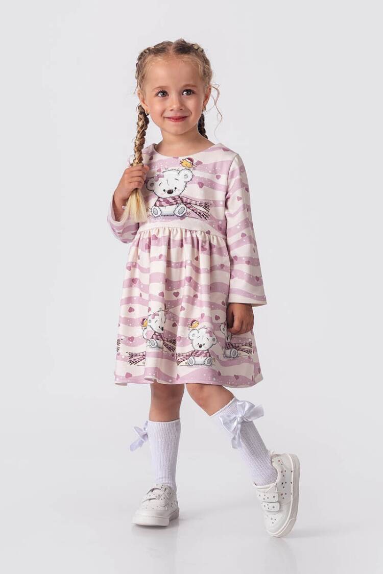Baby Dress - Toptan Kız Bebek Elbise 9-24M 2023-2393 - Brand: Elayza - Women & Kids, Baby Clothes Wholesale - Globality Store