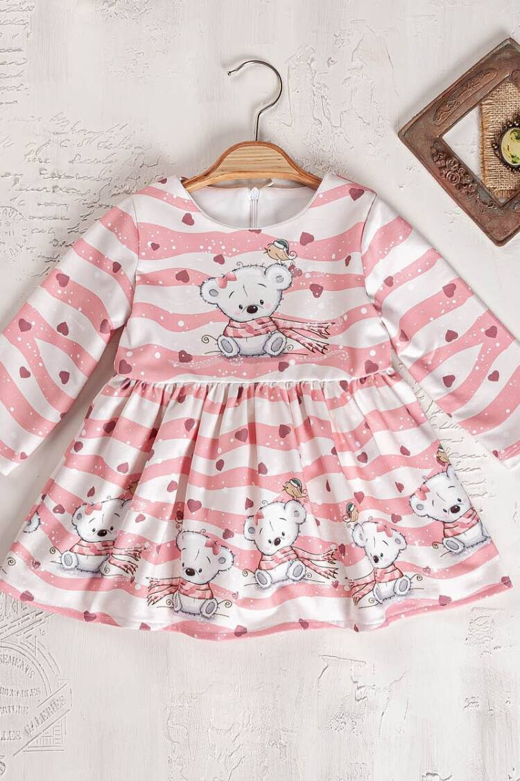 Baby Dress - Toptan Kız Bebek Elbise 9-24M 2023-2393 - Brand: Elayza - Women & Kids, Baby Clothes Wholesale - Globality Store