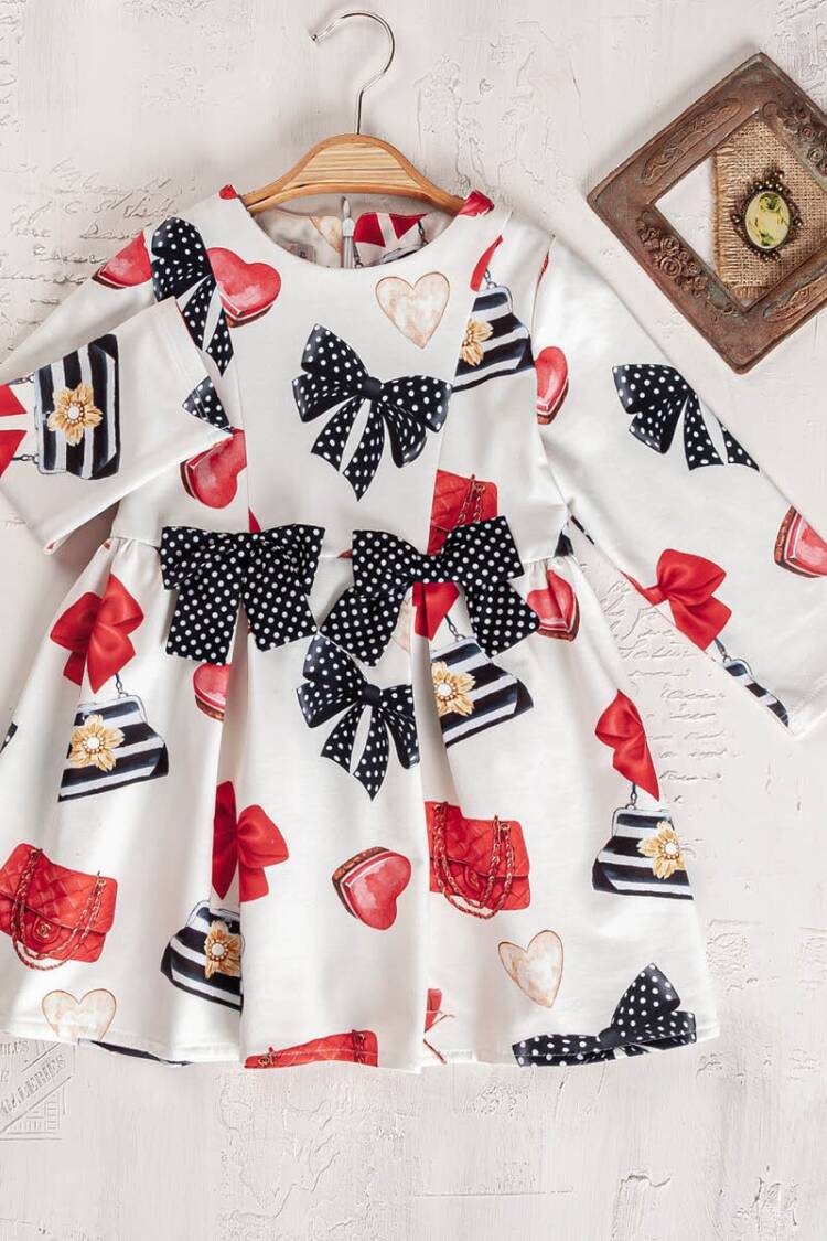 Baby Dress - Toptan Kız Bebek Elbise 9-24M 2023-2396 - Brand: Elayza - Women & Kids, Baby Clothes Wholesale - Globality Store