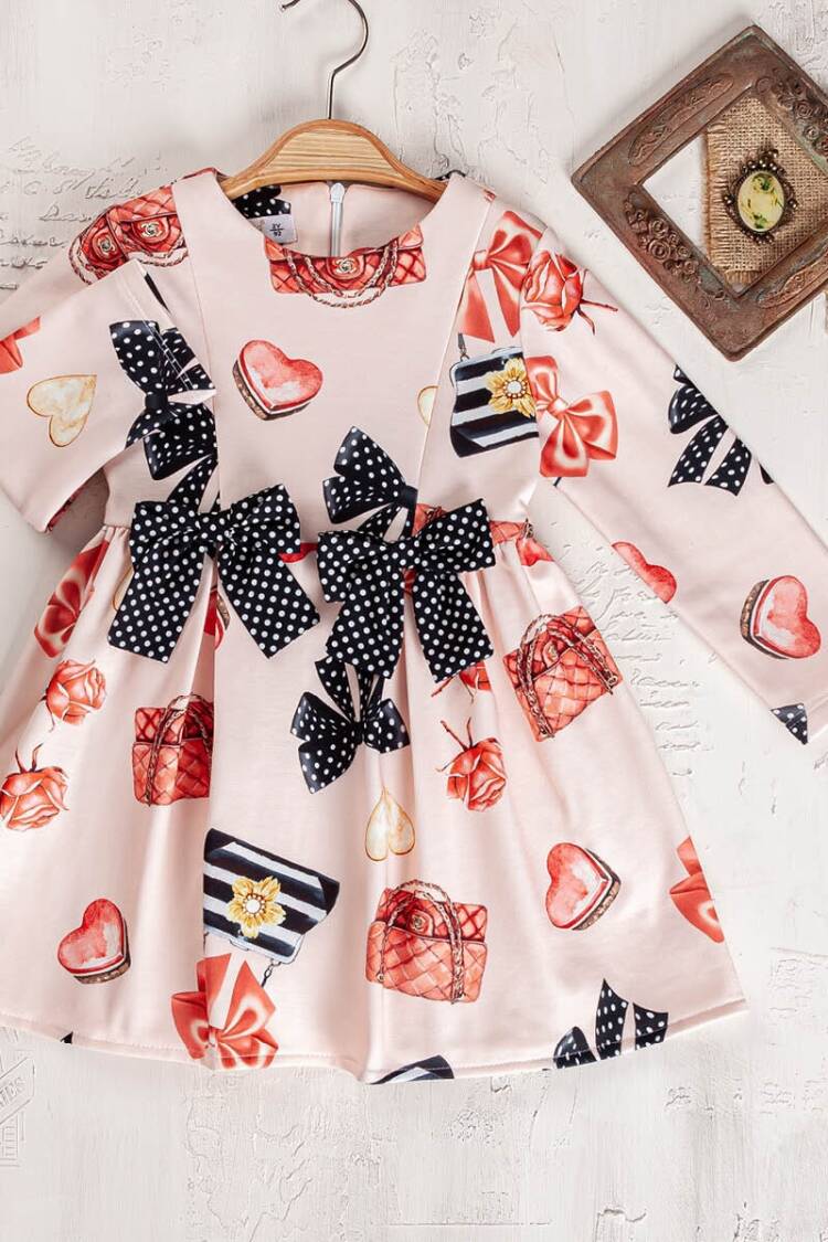 Baby Dress - Toptan Kız Bebek Elbise 9-24M 2023-2396 - Brand: Elayza - Women & Kids, Baby Clothes Wholesale - Globality Store