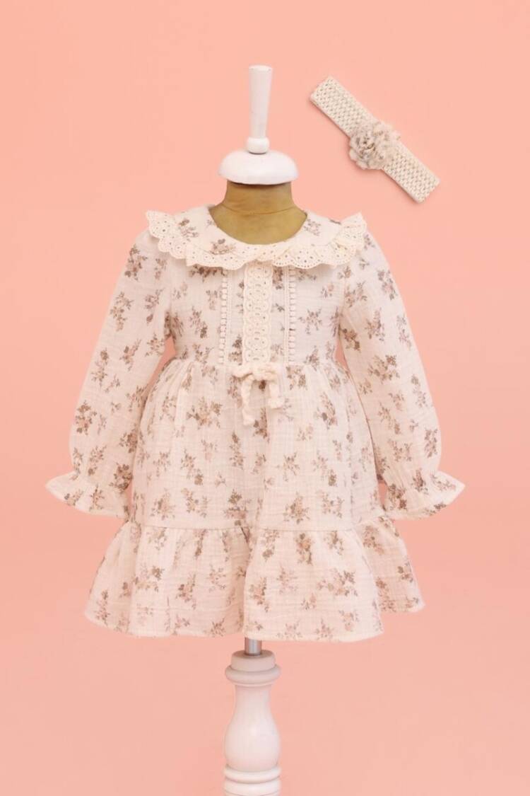 Baby Dress - Toptan Kız Bebek Elbise 9-24M 1049-6527 - Brand: Lilax - Women & Kids, Baby Clothes Wholesale - Globality Store