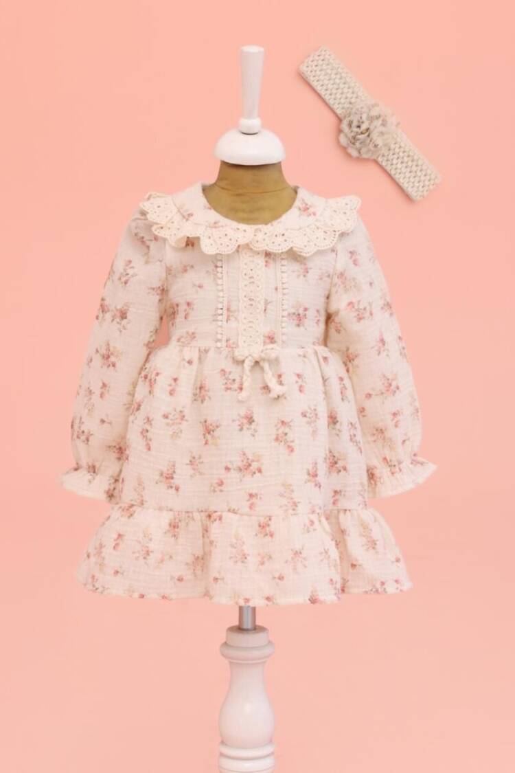 Baby Dress - Toptan Kız Bebek Elbise 9-24M 1049-6527 - Brand: Lilax - Women & Kids, Baby Clothes Wholesale - Globality Store