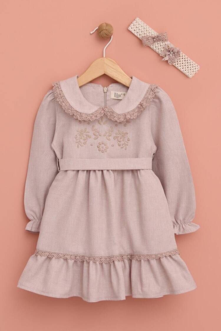 Baby Dress - Toptan Kız Bebek Elbise 9-24M 1049-6536 - Brand: Lilax - Women & Kids, Baby Clothes Wholesale - Globality Store