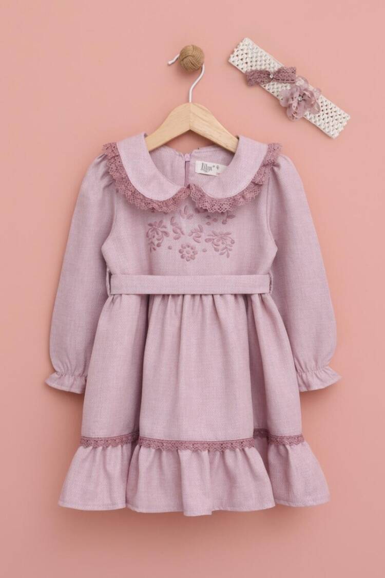Baby Dress - Toptan Kız Bebek Elbise 9-24M 1049-6536 - Brand: Lilax - Women & Kids, Baby Clothes Wholesale - Globality Store