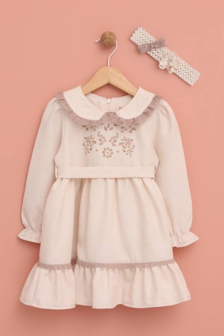 Baby Dress - Toptan Kız Bebek Elbise 9-24M 1049-6536 - Brand: Lilax - Women & Kids, Baby Clothes Wholesale - Globality Store