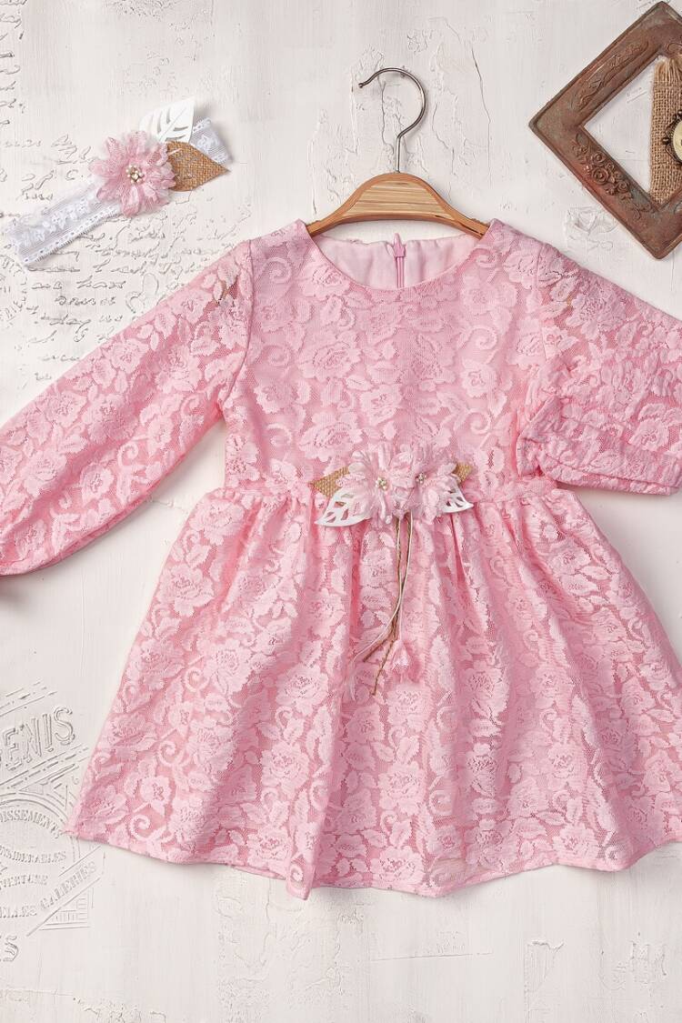 Baby Dress - Toptan Kız Bebek Elbisesi 9-24M 2023-2401 - Brand: Elayza - Women & Kids, Baby Clothes Wholesale - Globality Store