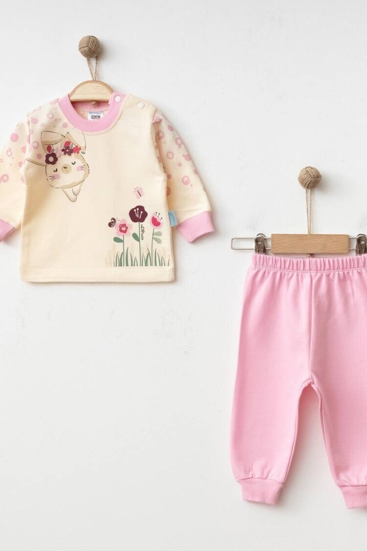 Baby Sets - Toptan Kız Bebek Eşofman Takımı 3-9M 2017-2365 - Brand: Hoppidik - Women & Kids, Baby Clothes Wholesale - Globality Store