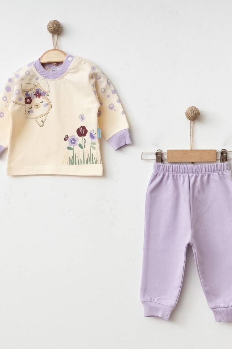 Baby Sets - Toptan Kız Bebek Eşofman Takımı 3-9M 2017-2365 - Brand: Hoppidik - Women & Kids, Baby Clothes Wholesale - Globality Store