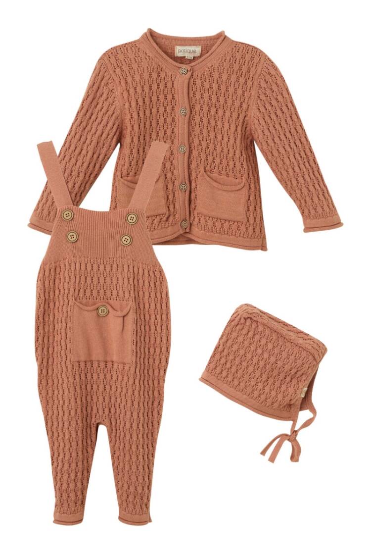 Baby Sets - Toptan Kız Bebek Organik Pamuk 3'lü Takım 3-18 1061-21140 - Brand: Uludağ Triko - Women & Kids, Baby Clothes Wholesale - Globality Store