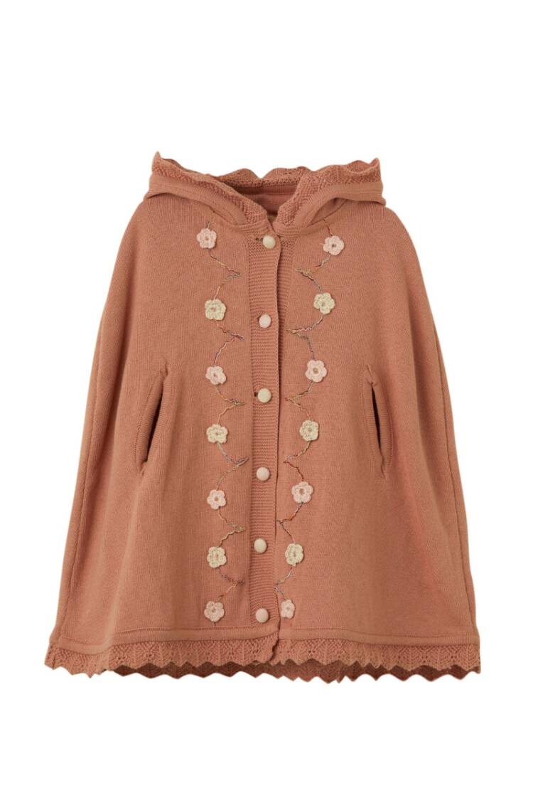 - Toptan Kız Bebek Organik Pamuk Çiçek Detaylı Panço 6-36M 1061-21167 - Brand: Uludağ Triko - Women & Kids, Baby Clothes Wholesale - Globality Store
