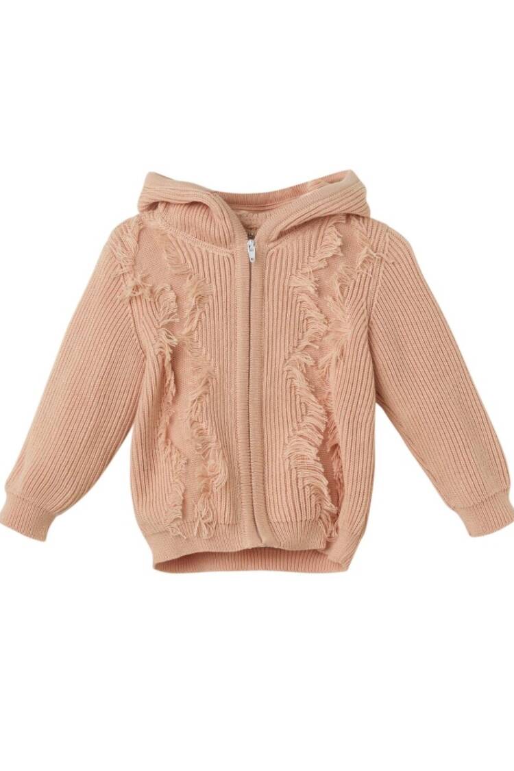 - Toptan Kız Bebek Organik Pamuk Kapüşonlu Püsküllü Hırka 6-36M 1061-21162 - Brand: Uludağ Triko - Women & Kids, Baby Clothes Wholesale - Globality Store