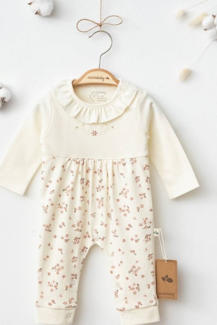 Baby Rompers and Overalls - Toptan Kız Bebek Rabinalı Tulum 3-12M 1043-4967 - Brand: Ciccimbaby - Women & Kids, Baby Clothes Wholesale - Globality Store