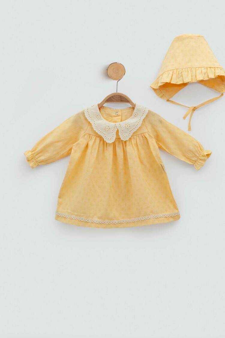Baby Dress - Toptan Kız Bebek Şapkalı Elbise 3-12M 2018-2329 - Brand: Minicorn - Women & Kids, Baby Clothes Wholesale - Globality Store