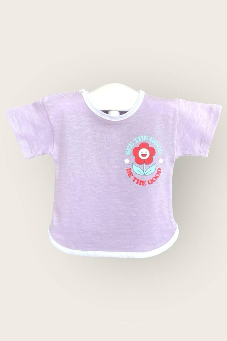Baby Tops - Toptan Kız Bebek Tişört 6-18M 2047-3501 - Brand: Algiy Mini - Women & Kids, Baby Clothes Wholesale - Globality Store